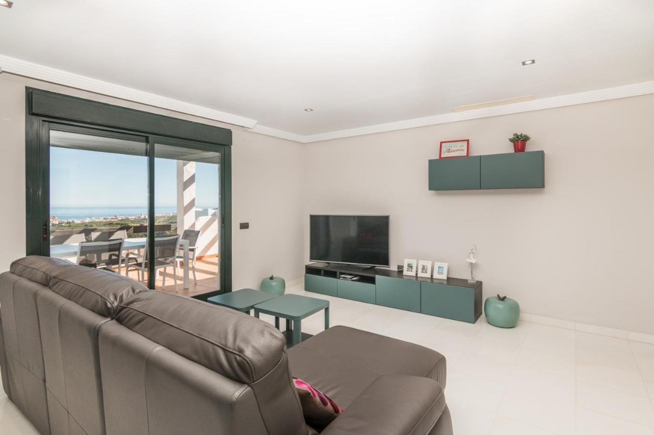 2186-Luxury Sea View Penthouse In Casares Costa Apartment ภายนอก รูปภาพ