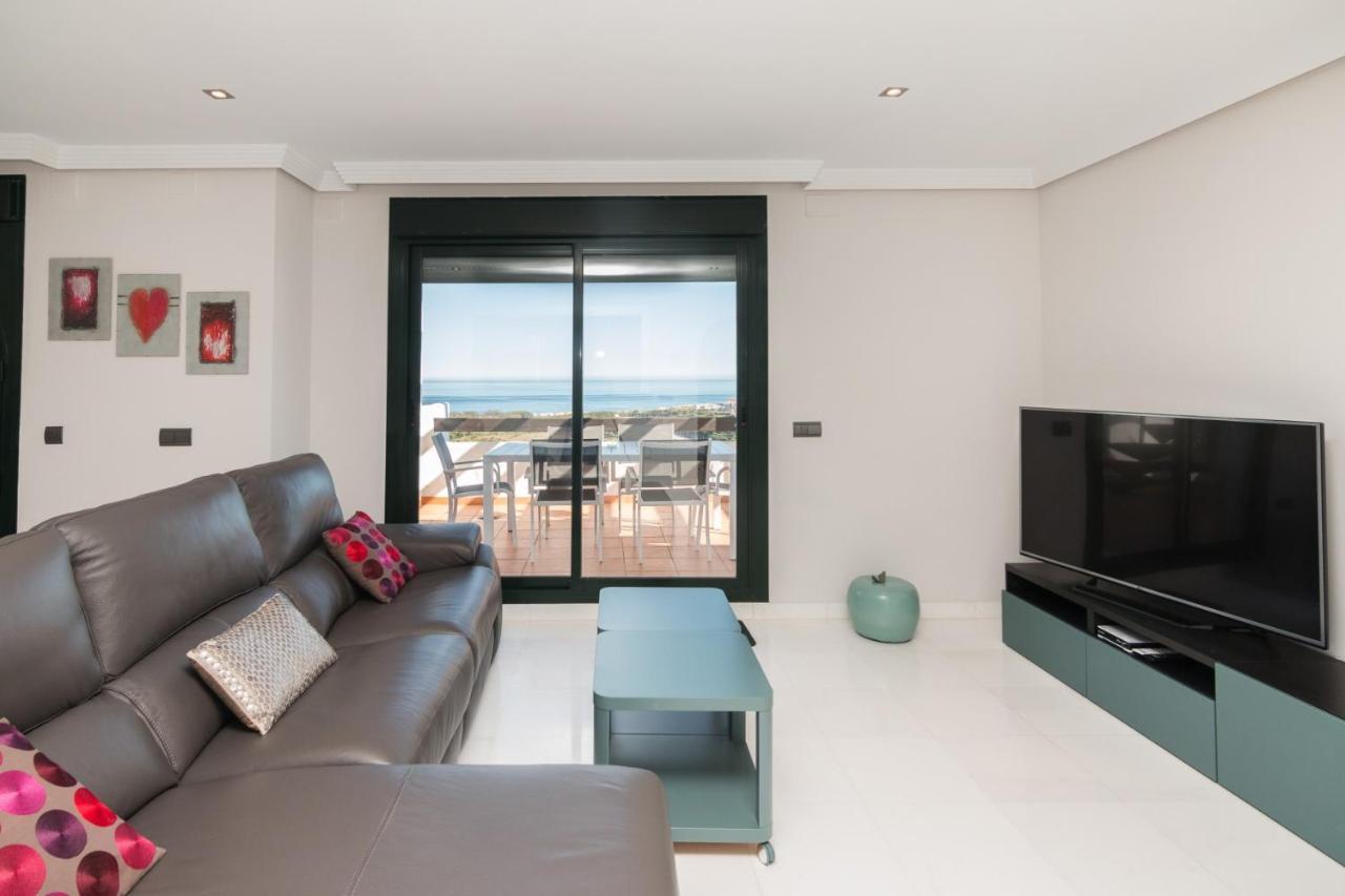 2186-Luxury Sea View Penthouse In Casares Costa Apartment ภายนอก รูปภาพ